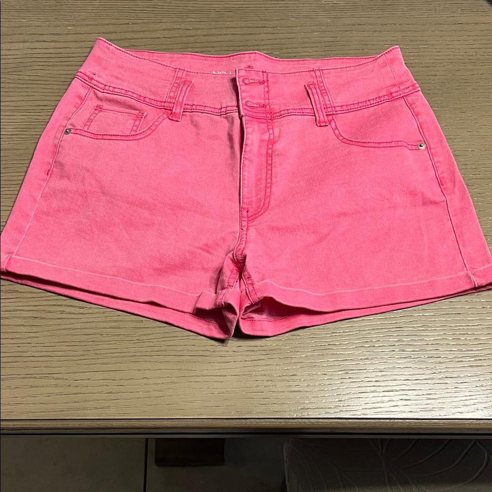 No Boundaries Vibrant Pink Jean Shorts